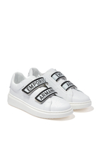 Kids Velcro Sneakers in Calf Leather